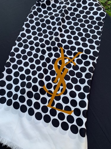 ysl silk scarf vintage