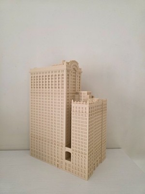 Whitehall Building Model New York Skyscraper Miniature NYC Architecture Decor