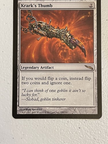 Krark's Thumb – MTG Mirrodin Magic the Gathering Card # 190