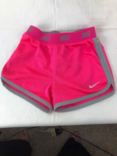NIKE Dri Fit Child  Girls Size 5 Small Pink Athletic Sports Shorts