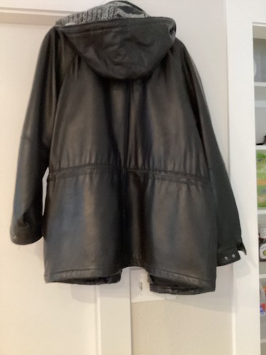 Robert Comstock Endurance Leather Jacket With Hoodie And Liner { Size 42 }