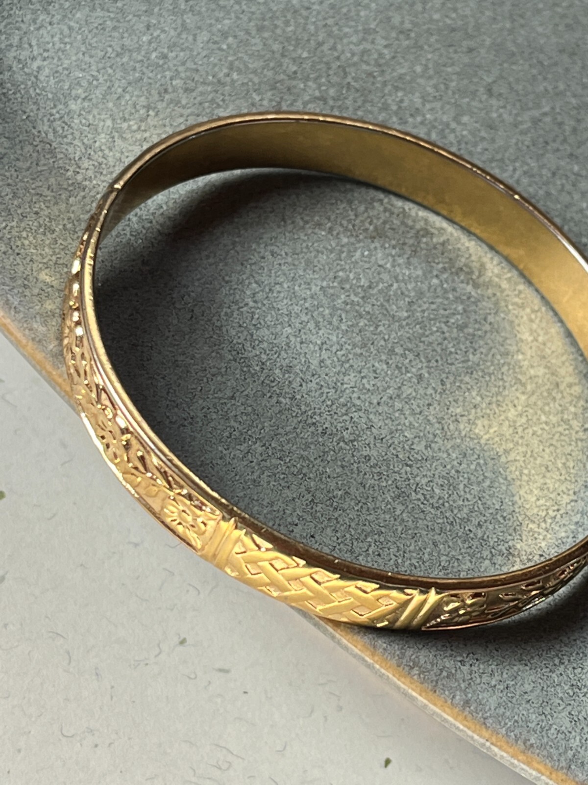 Retro finger☆[925silver] Level bracelet_gold ブレスレット SLV925 Flat Link Bracelet – JUEMI