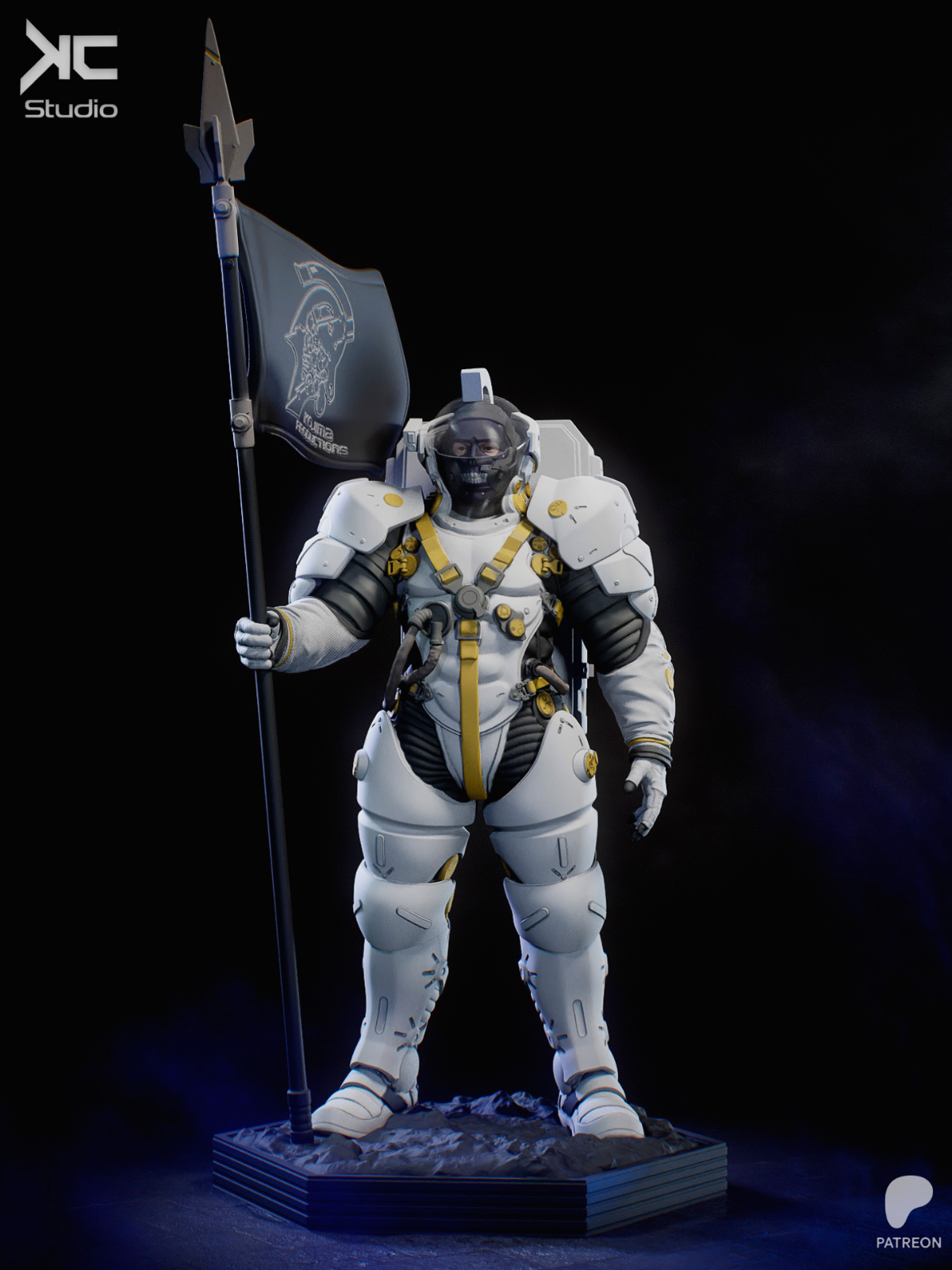 メディコム・トイ KOJIMA PRODUCTIONS LUDENS ソフビ Ludens Kojima Productions 3D Print, Unpainted Studio Mascot