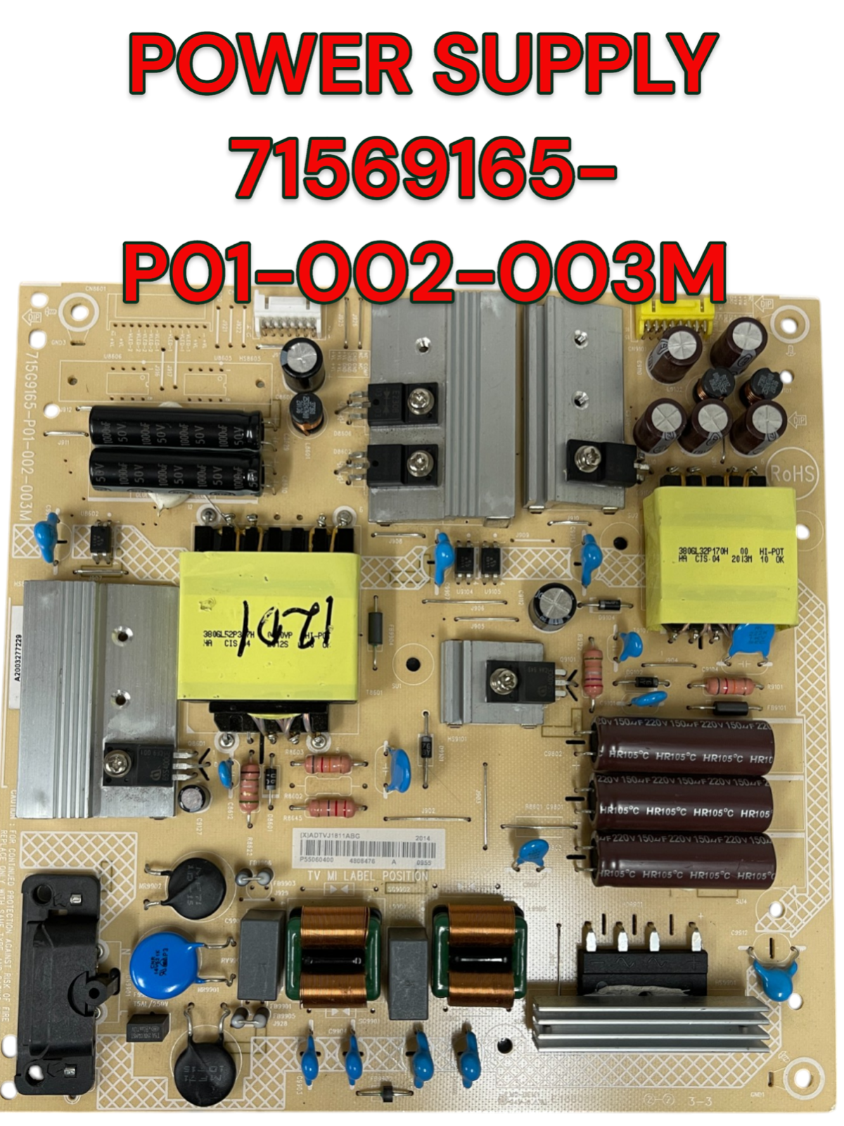 【 DC２４V ６５A 】安定化電源｜２系統｜1600W｜FUTABA POWER SUPPLY 71569165-P01-002-003M ADTVJ1811ABG FOR 65IN