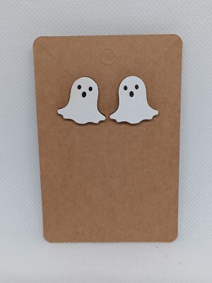 Cute Ghost Fishhook Earrings For Halloween Party Or 