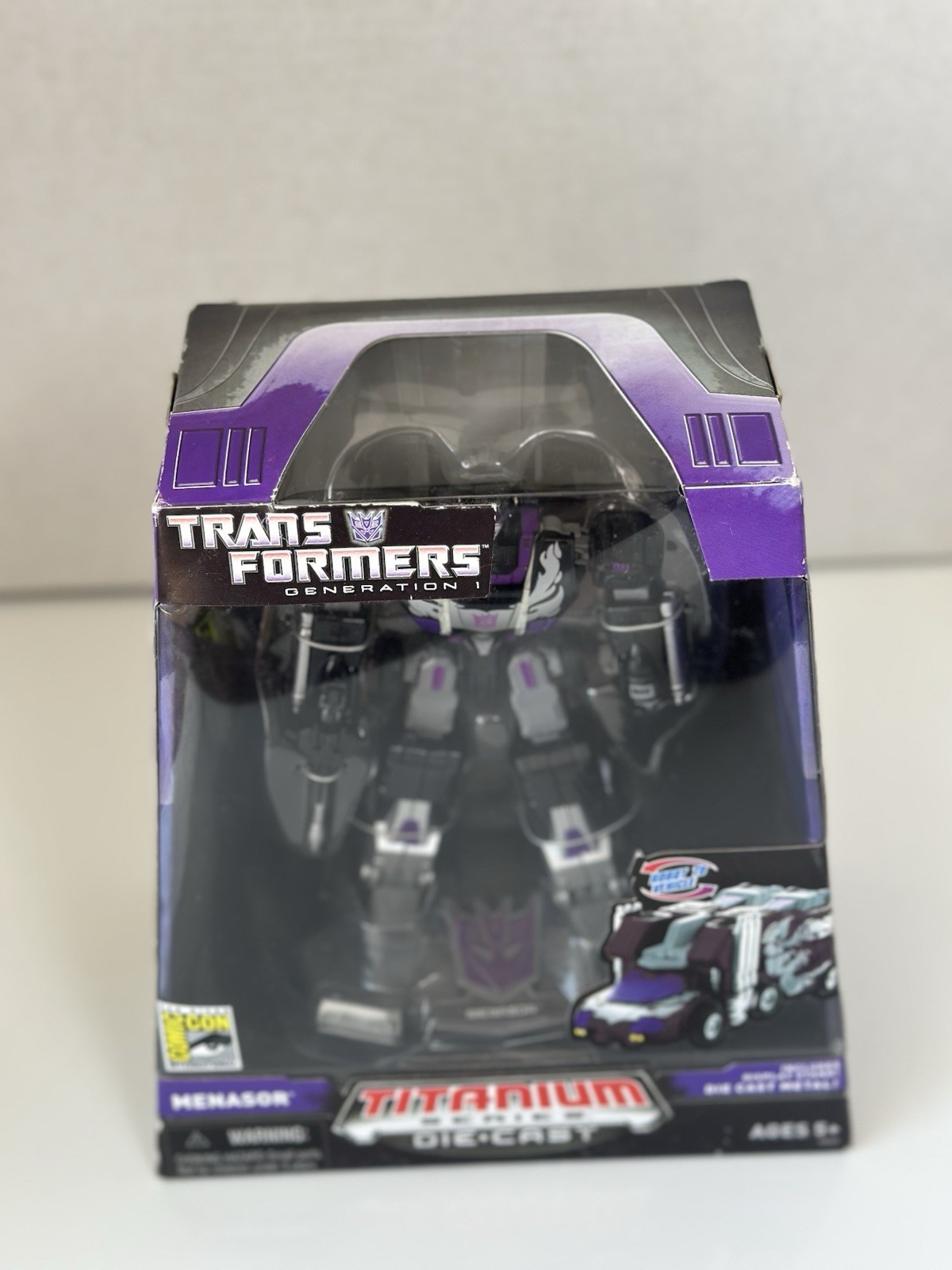 2007 Transformers Titanium Series Die Cast Menasor San Diego Comic-Con Exclusive