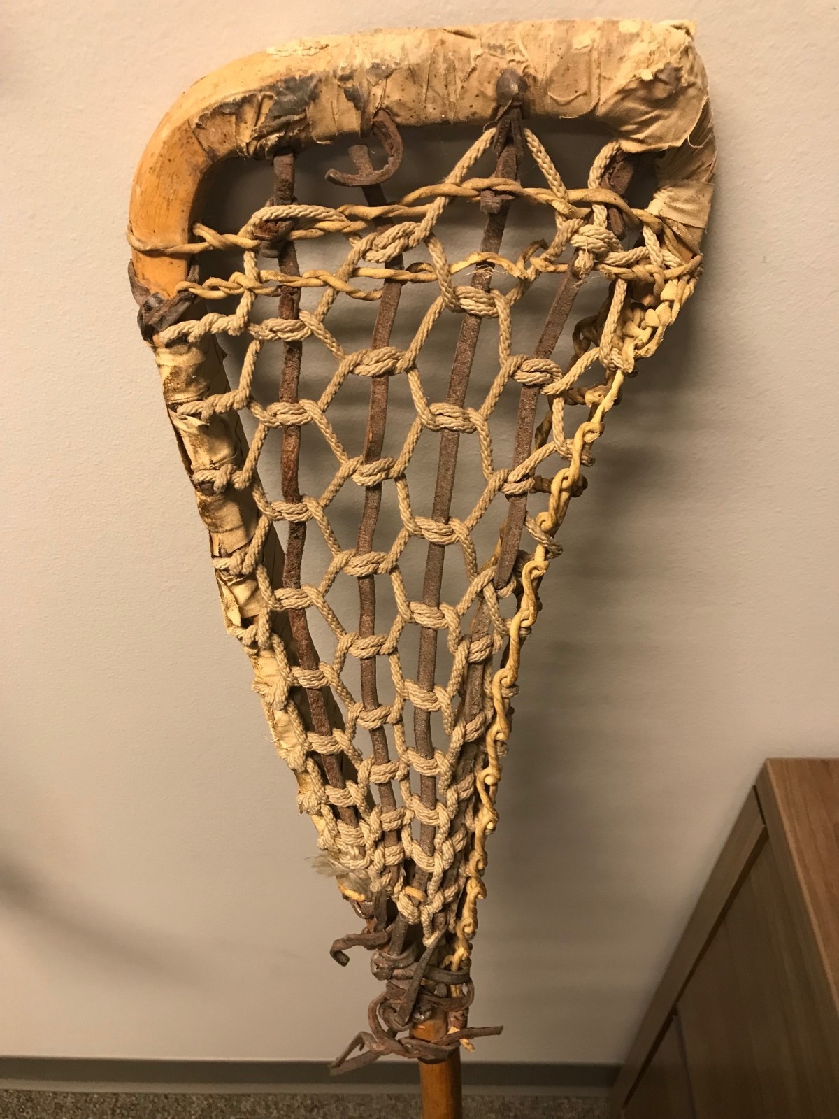 Vintage Wooden LACROSSE Stick. 48