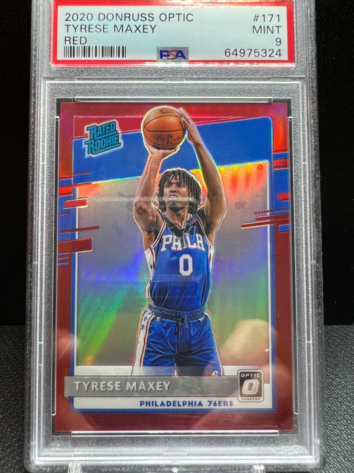 その他 tyrese maxey rc die-cut purple /99 psa10 Tyrese Maxey 2020 Select #174 Premier Level Purple Die-Cut