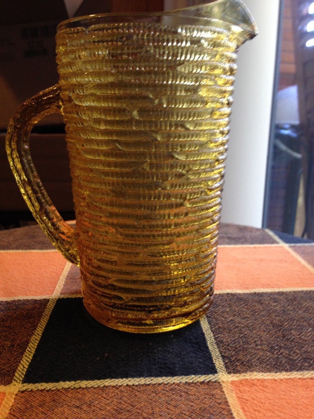 Indiana Glass Ribbed Pitcher