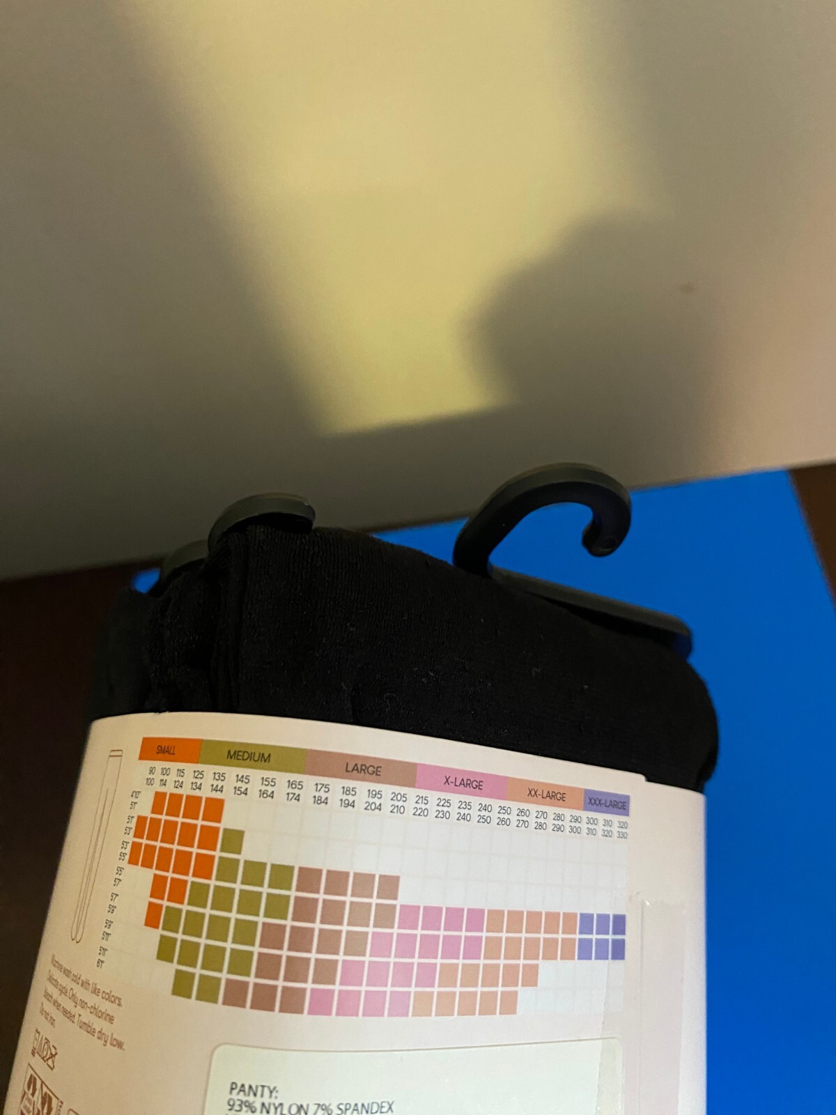 NEW WOMEN'S SIZE XXXL JOYSPUN 2 PK SUPER OPAQUE CONTROL TOP TIGHTS 80 DENIER