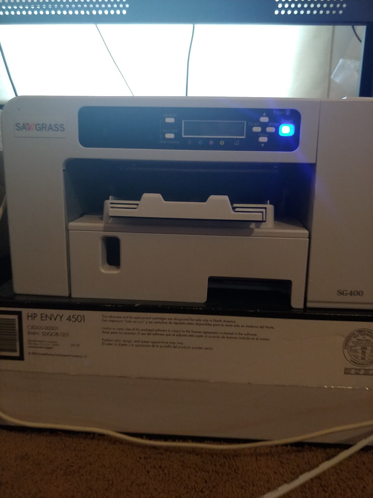 sawgrass sg400 sublimation printer bundle good condition