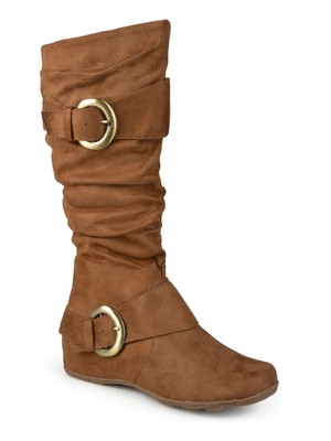 

JOURNEE COLLECTION Женские коричневые ботинки Comfort Jester-01 Round Toe Slouch Boot, Коричневый, JESTER-01-CAM-060