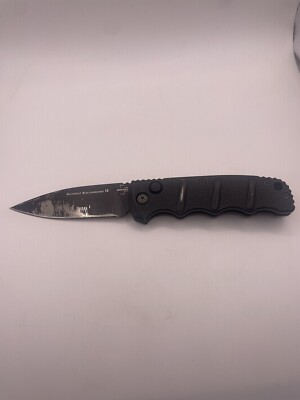 Boker Folding Knife Aus-8 Black/ Black Blade