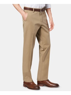 

DOCKERS Мужские Бежевые Эластичные Брюки Стандартного Покроя, Бежевый, 594210001