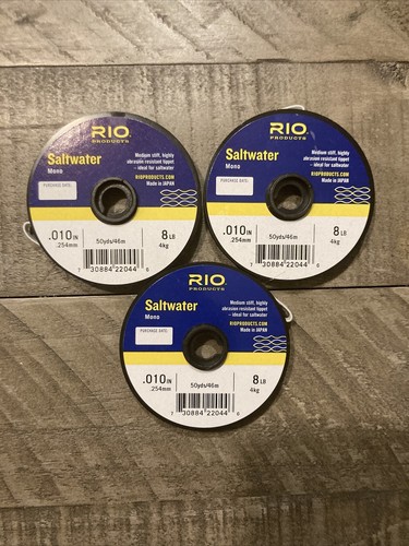 3 RIO Saltwater 8lb .010 Fishing Line Tippet | eBay