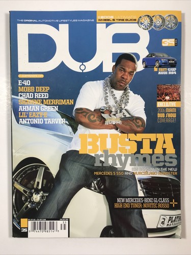 DUB Magazine June/July 2006 Busta Rhymes #35 E-40 Hip-Hop