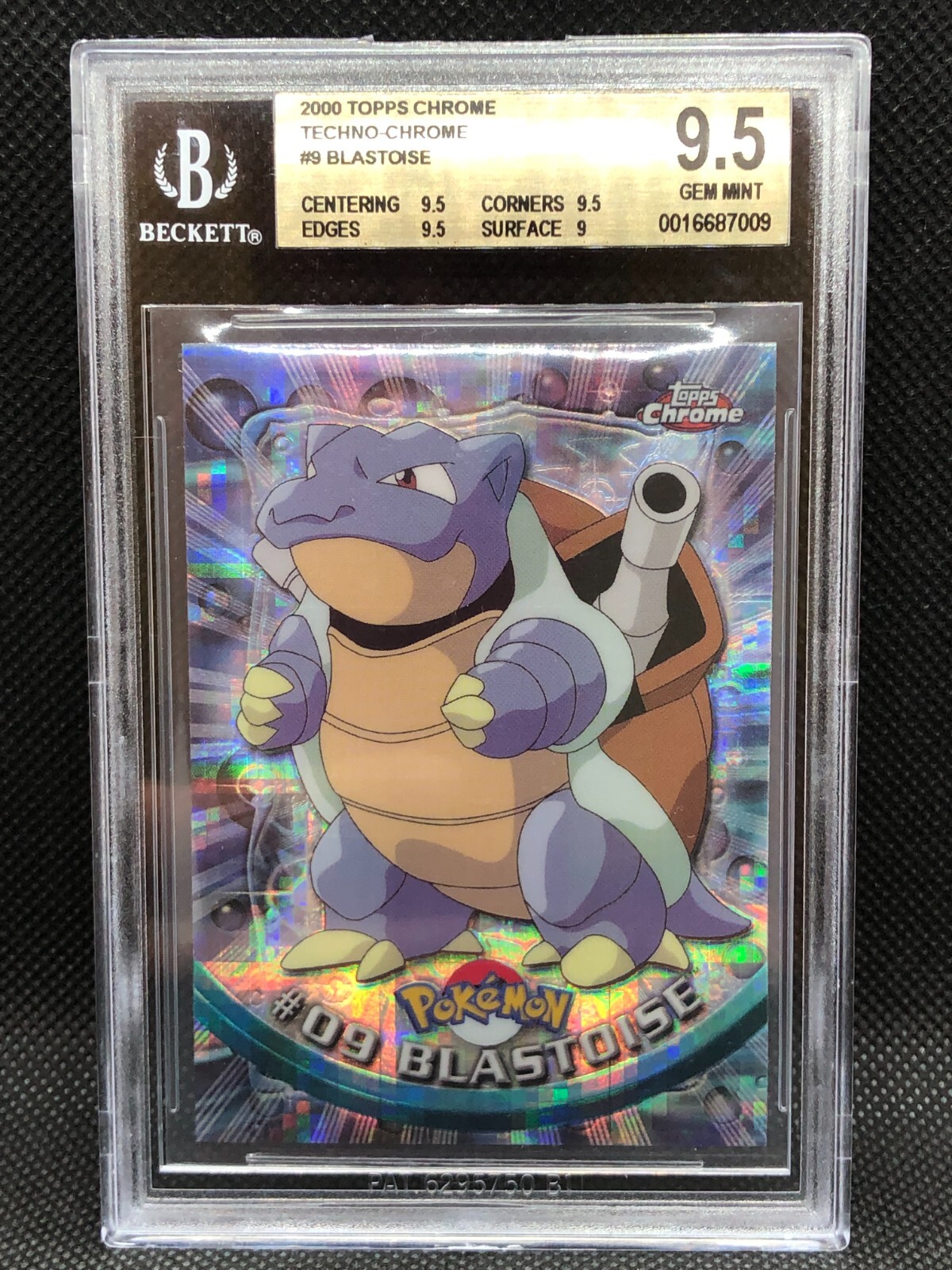 Pokemon Card English 2000 Topps Chrome Tekno Blastoise #09