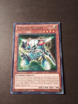 Yu-Gi-Oh! Cyberse Gadget 1st Edition Rare Card GEIM-EN037 LP