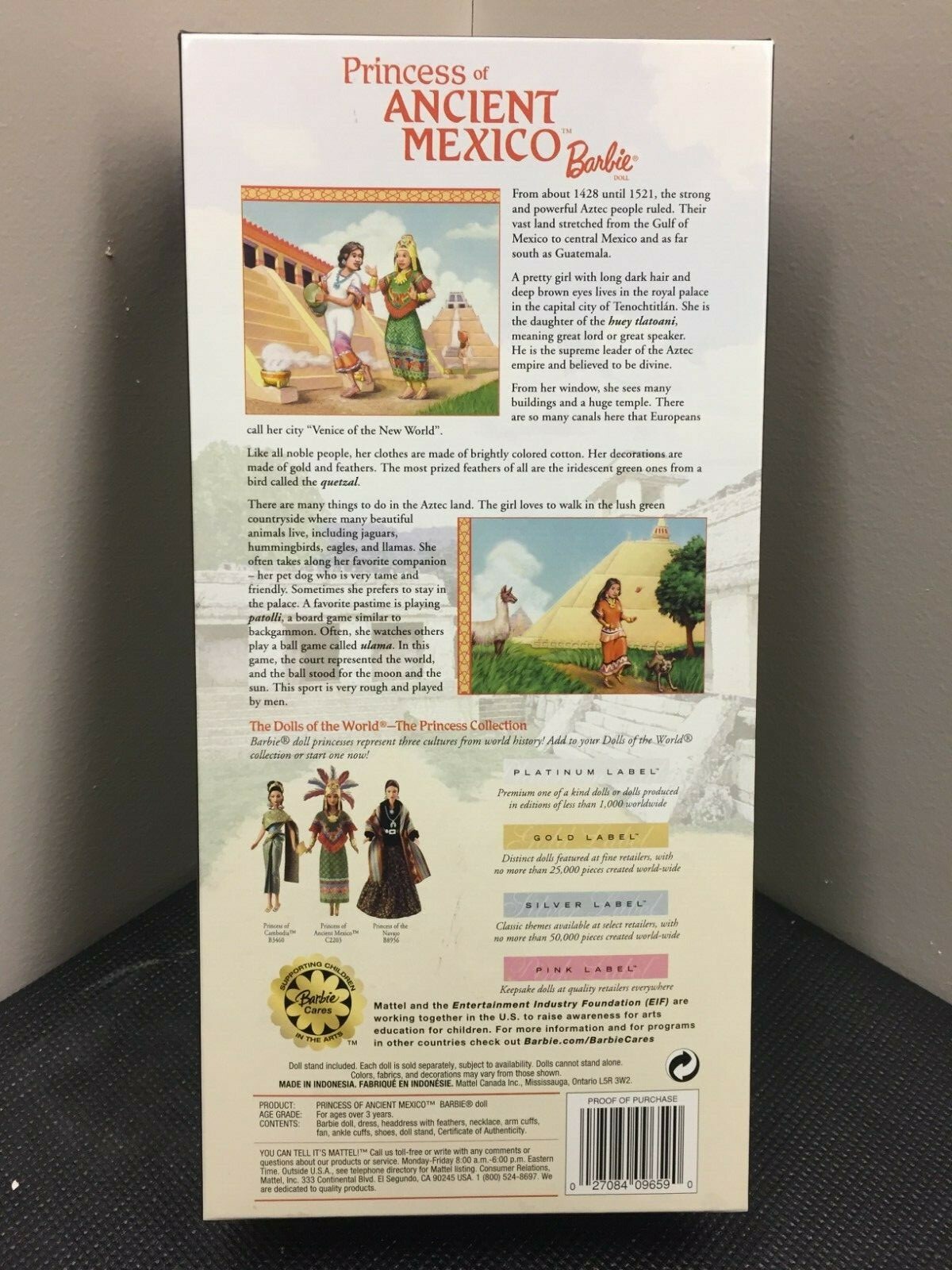 BRAND NEW NRFB MATTEL Barbie Doll Princess Ancient Mexico