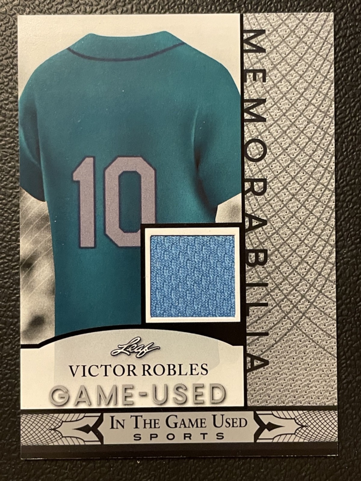 2024 Leaf In The Game Used Memorabilia Silver Victor Robles Jersey