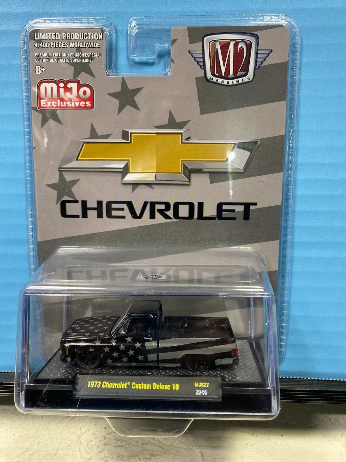 1/64 M2 STARS AND STRIPES 1973 CHEVROLET CUSTOM DELUXE 10