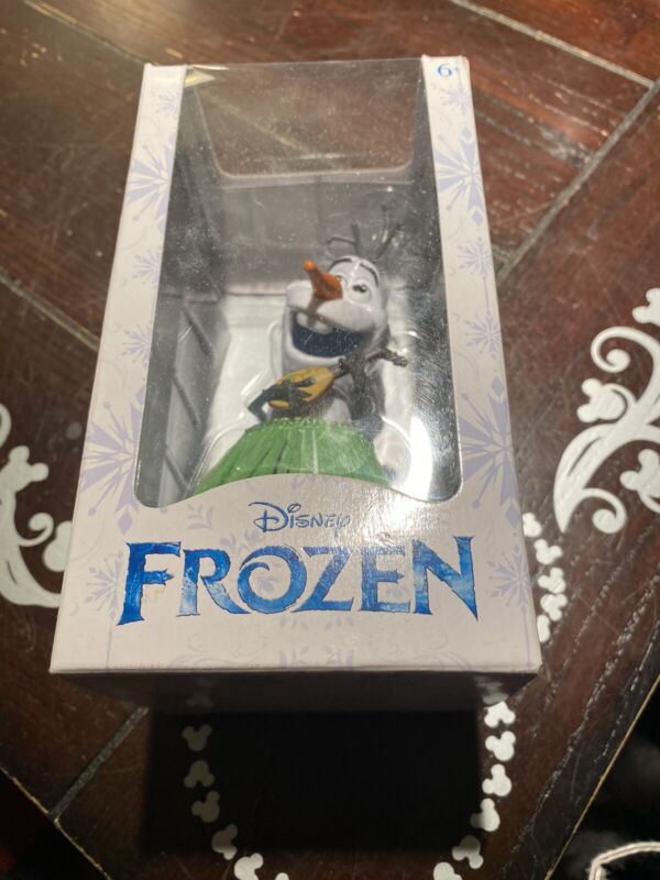 Disney Store RARE FROZEN OLAF 6" Hula Ukulele Bobblehead Snowman Figure-NIP 