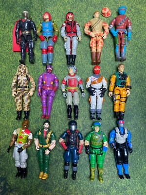 GI Joe Figure Lot #2 vintage o-ring ARAH G.I. Cobra snake eyes