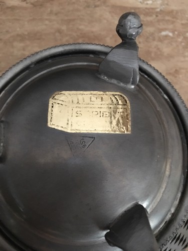 Vintage Pewter Footed Basket Bowl Scrigno Peltro Bon Italy