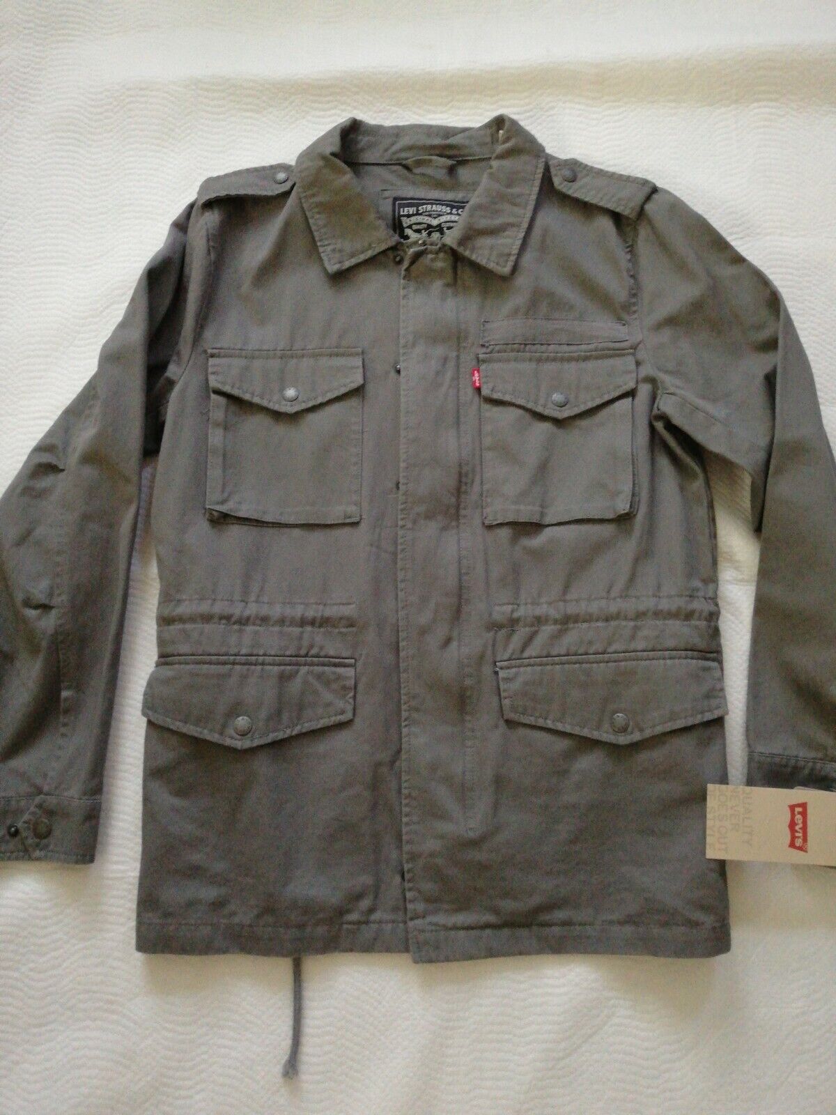 NEW LEVI'S LM9MC766 CHA MEN'S SMALL 4-POCKET LOGO-PRINT NEW LEVI'S LM9MC766 CHA MEN'S SMALL 4-POCKET LOGO-PRINT