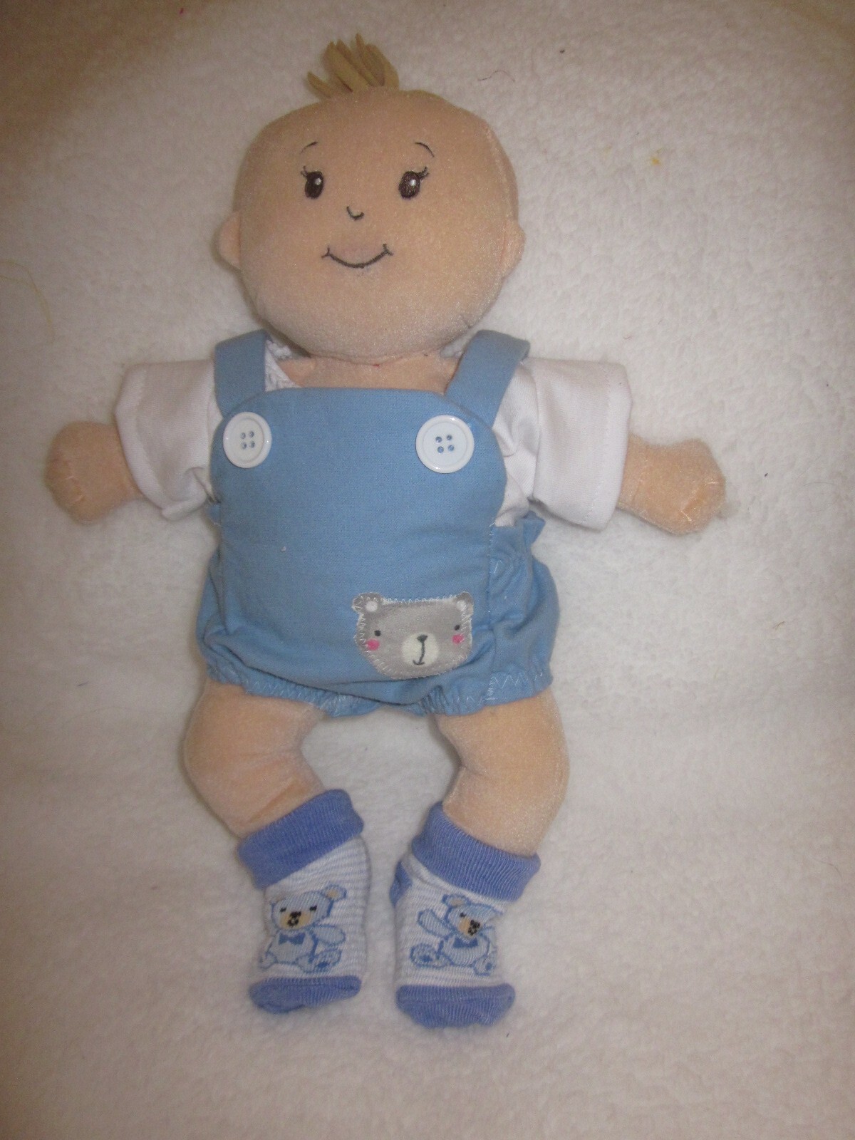 Baby Stella doll clothes/15 inch/blue romper/white t-shirt