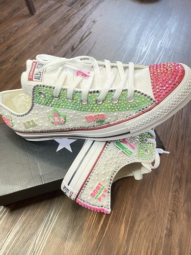Pre-owned Converse All Sizes Available - Aka Sorority  Chuck Taylor All Star Low In White