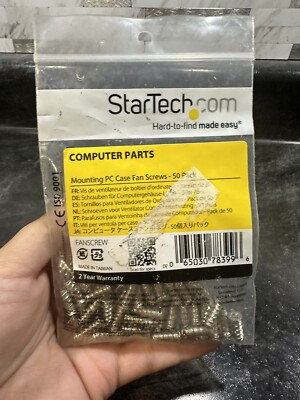 Pack of 50 StarTech Mounting PC Case Fan Screws FANSCREW