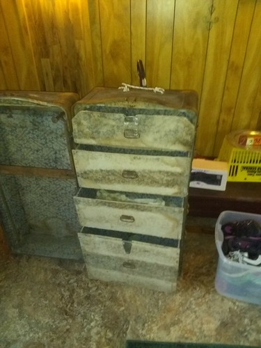 VINTAGE 1930s NATIONAL TRUNK Indestructo Trunk Company