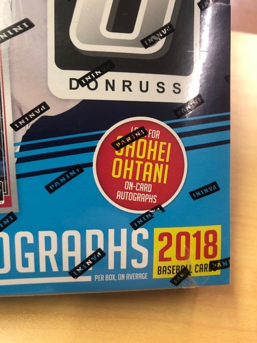 2018 Panini Donruss Optic Baseball Factory Sealed Hobby Box 2 Autos Ohtani?