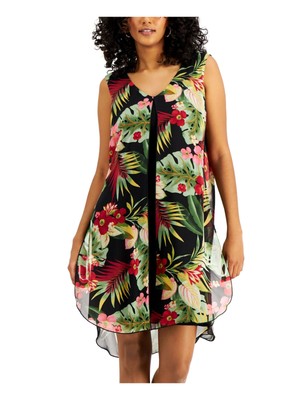 CONNECTED APPAREL Womens Black Sleeveless Sheath Dress Petites 10P