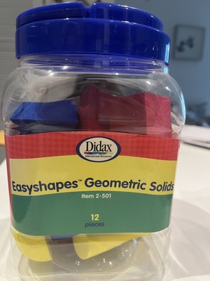 Foam Geometric Solids Blocks 3D Shapes Set