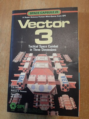 Vintage SPI Space Capsule #4 Vector 3 Sci-Fi Vintage Magazine Game