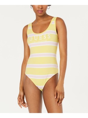 

Женское желтое боди в полоску GUESS, Желтый