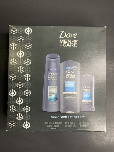 Dove Men Care Clean Comfort Gift Set-Shampoo/Conditioner,Body/Face Wash,Anti Per