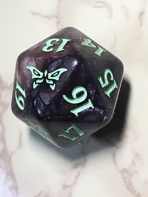 1x - Duskmourn: Nightmare - OVERSIZED - D20 Spindown Life Counter Dice - MTG
