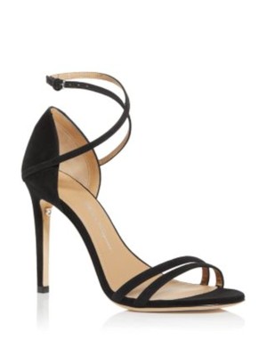 Женские черные босоножки на каблуке-шпильке Ines от SALVATORE FERRAGAMO с внутренней поверхностью 9,5 C