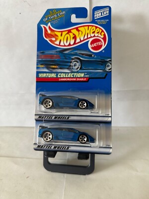 Hot Wheels Lot 2x 2000 Virtual Collection Lamborghini Diablo #114 w/ 5Dot  P70