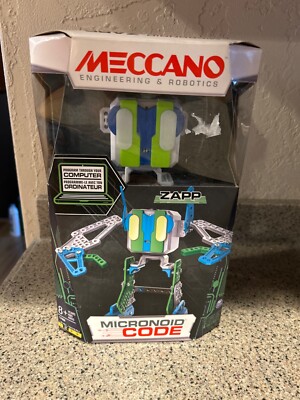 Meccano Robotics Micronoid Code Zapp Programmable Robot Engineering NIB