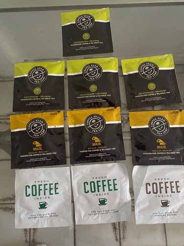 Leaf Single Cup Coffee Pod  Mixed Flavors Lot Of 10 Sealed