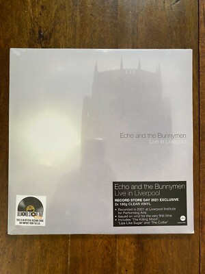 Echo & The Bunnymen Live in Liverpool LP RSD 2021 New Sealed 180g Clear Vinyl