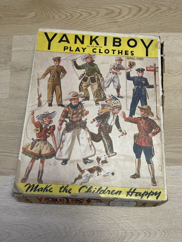 Vintage 1940s Yankiboy Play Clothes Cowboy/Cowgirl  Halloween Costume Size 8