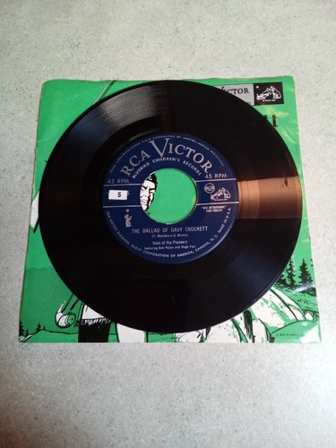 The Ballad of Davy Crockett - Sons of the Pioneers 45 rpm Vinyl Record WBY-25