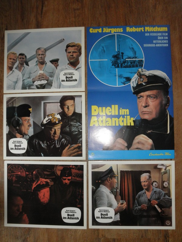 Duell Im Atlantik / Konvolut 4 Ahf + Kleinplakat / Robert Michum, Curd JÃ¼Rgens