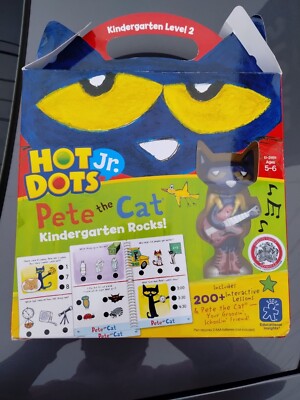 Educational Insights HOT DOTS Jr. Pete the Cat Kindergarten Rocks! Set Level 2