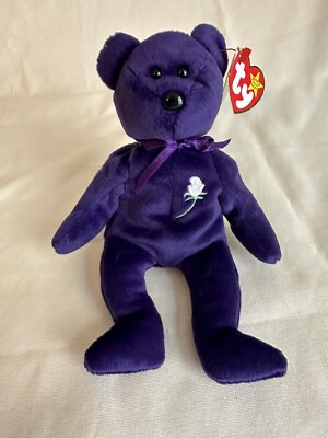 Ty Beanie Baby  PRINCESS the Diana Bear from 1997   RARE & RETIRED!  MINT!  